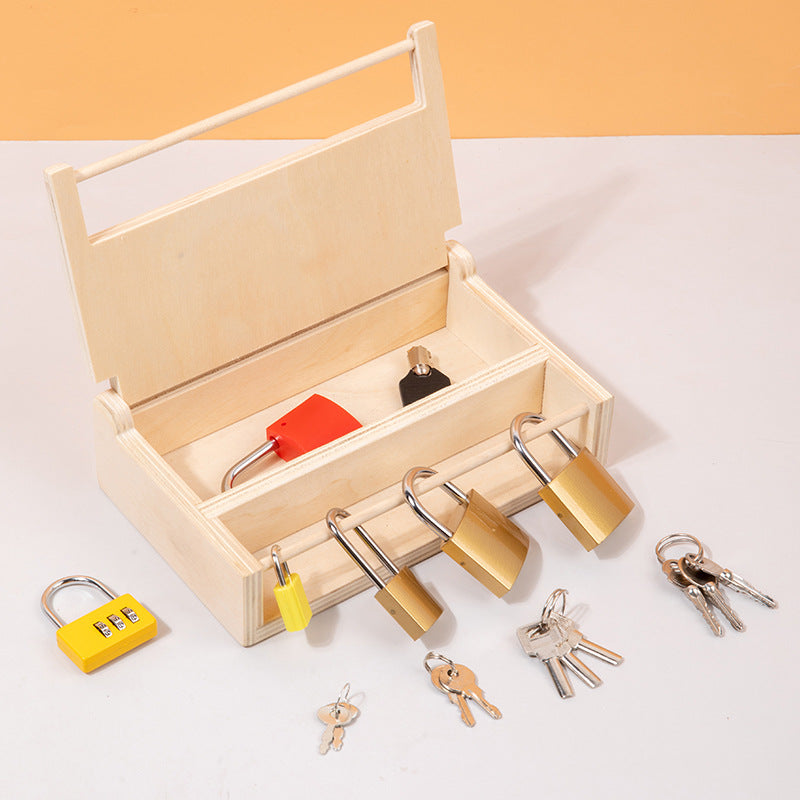 Montessori Lock & Key Set Lock Pick Box Practical Life Skill