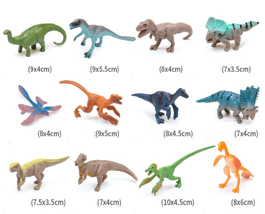 Dinosaur PVC  Model Figures Set of 12 Educational Teaching Toy B