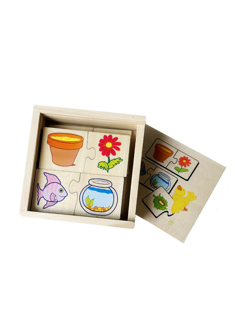 Wooden Logic Thinking and Category Sorting Brain Training Puzzle With ...