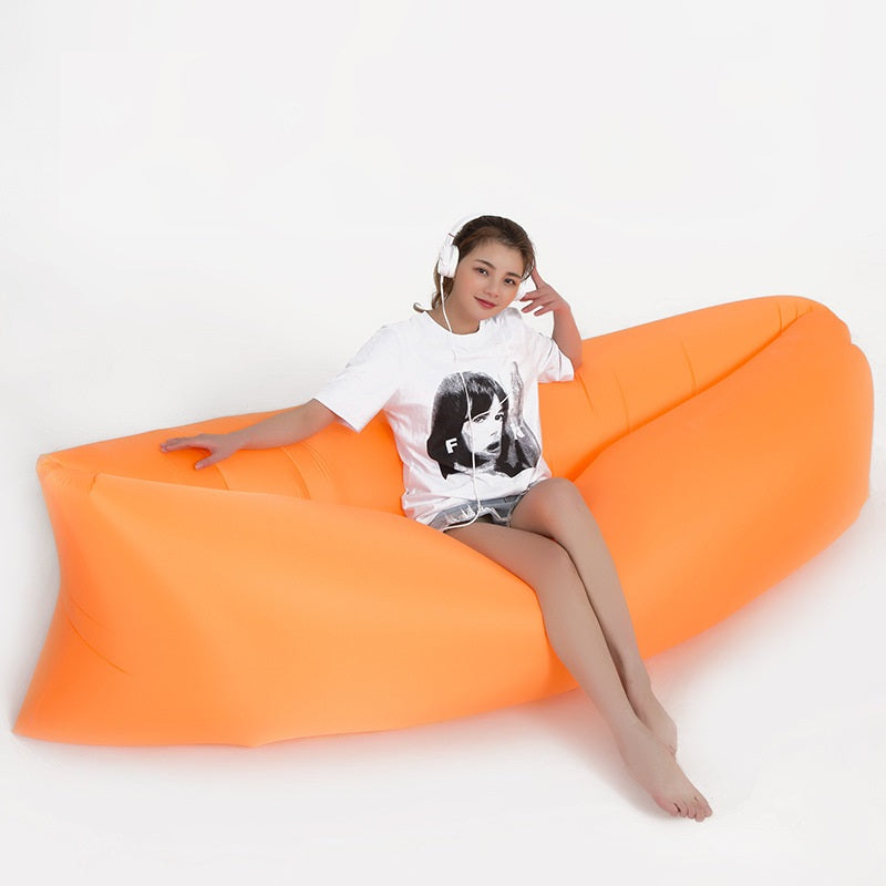 200cm Inflatable Lounger for Camping Colour Pillows Air Bags Seat Sensory Chair for Kids Picnic Childcare