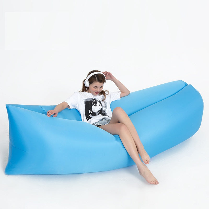 200cm Inflatable Lounger for Camping Colour Pillows Air Bags Seat Sensory Chair for Kids Picnic Childcare
