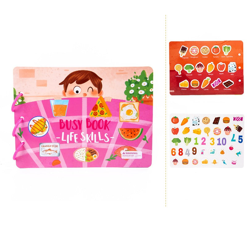 Number and Fruits Busy Book Quiet Book Activities Numbers Puzzle Game