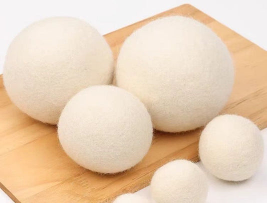 Felt White PomPom 4cm Loose Parts Art and Craft