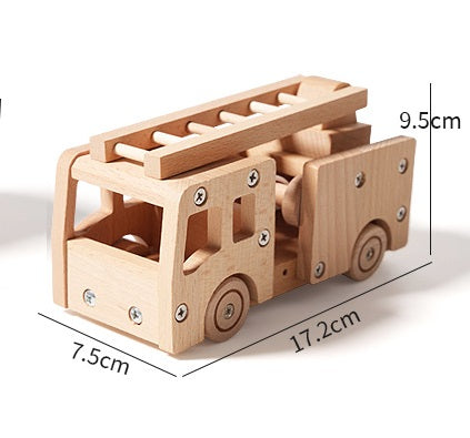 Kids Real Tools Set DIY Build a Wooden Basic Truck Set
