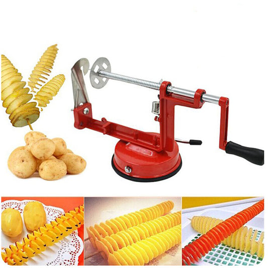Kids Stainless Steel Potato Spiral Slicer Peeling Tool Little Play Kitchen Sensory Tool - HAPPY GUMNUT