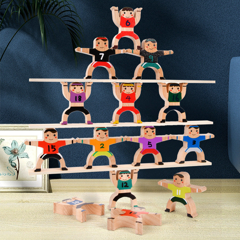 Natural Set of 16 NUMBERS Balancing Stacking Human Blocks – HAPPY GUMNUT