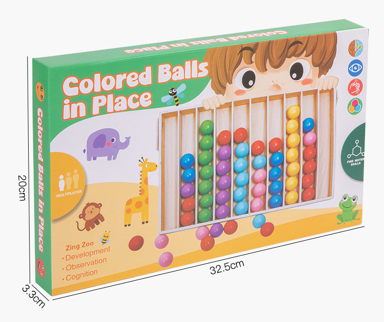 Montessori Colour Sorting Board with Ball