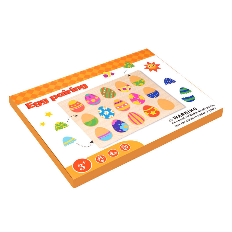 Wooden Egg Colour Sorting Puzzle With Tray