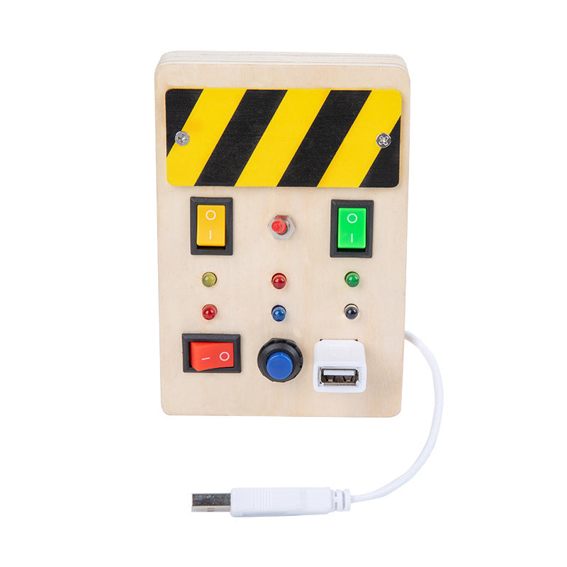 Moveable Light Switch Wooden Portable LED Light Switches Busy Board F – HAPPY GUMNUT