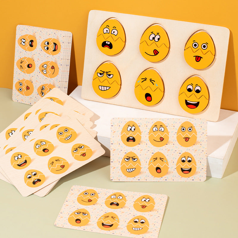 Egg Facial Emotion Expression Game How are you feeling? With Flash Cards - HAPPY GUMNUT