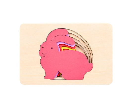 Montessori Rabbit Layers Puzzle