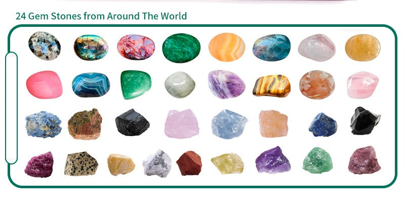 Real Gemstone Crystal Christmas Advent Calendar