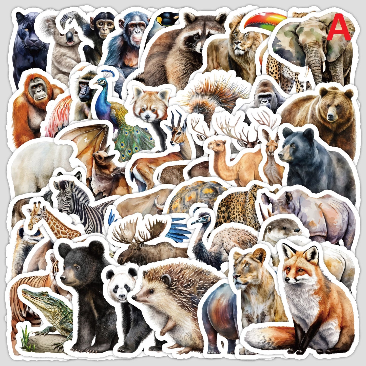 DIY Arts and Craft Bulk Lot of 50 Aussie Stickers Animals Jungle Farm various Themes