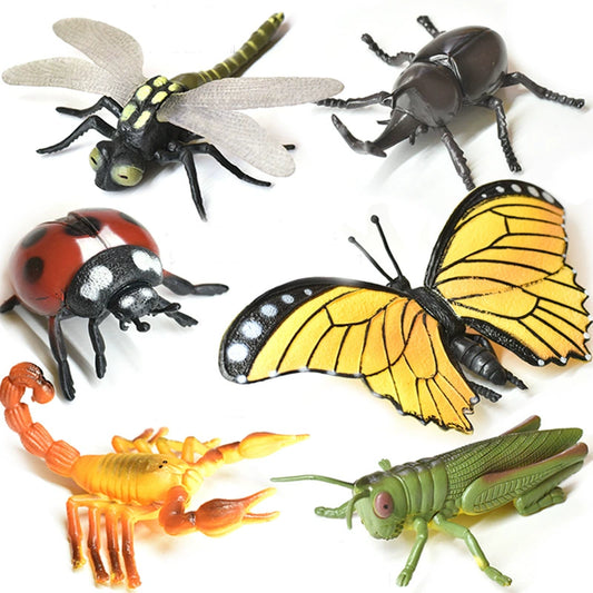 Extra Large Insects Animals PVC  Model Figures Set of 6 Educational Teaching Toy