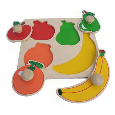 Wooden Jumbo Knob Puzzle Fruits and Animals Puzzle