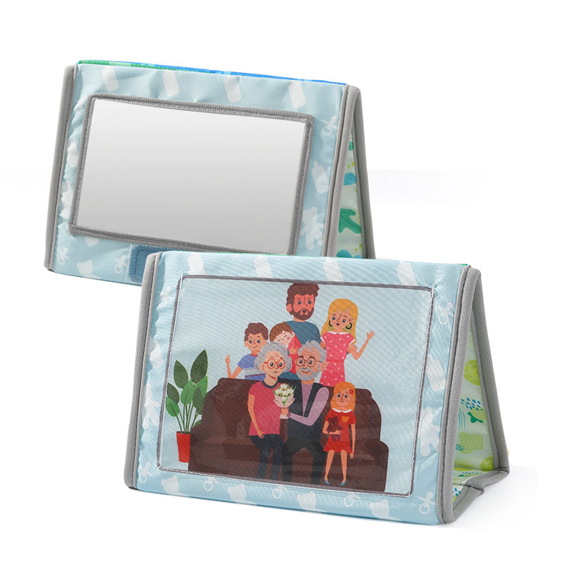 Toddler  Insertable Family Album First Photo Album Plush Tactile Sensory Customisable Cloth Book