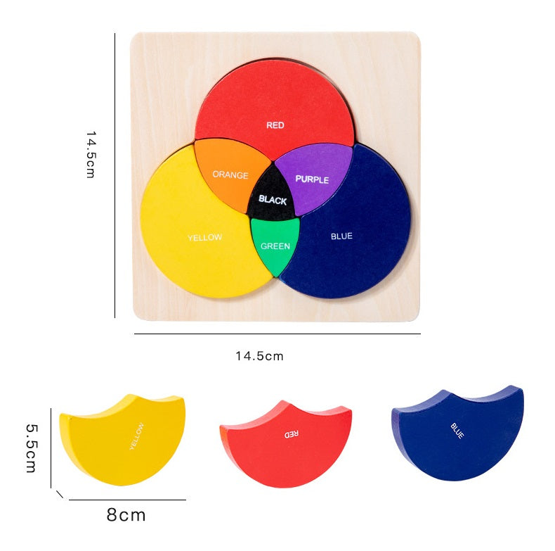 Montessori Primary Colours Learning Board Puzzle - HAPPY GUMNUT