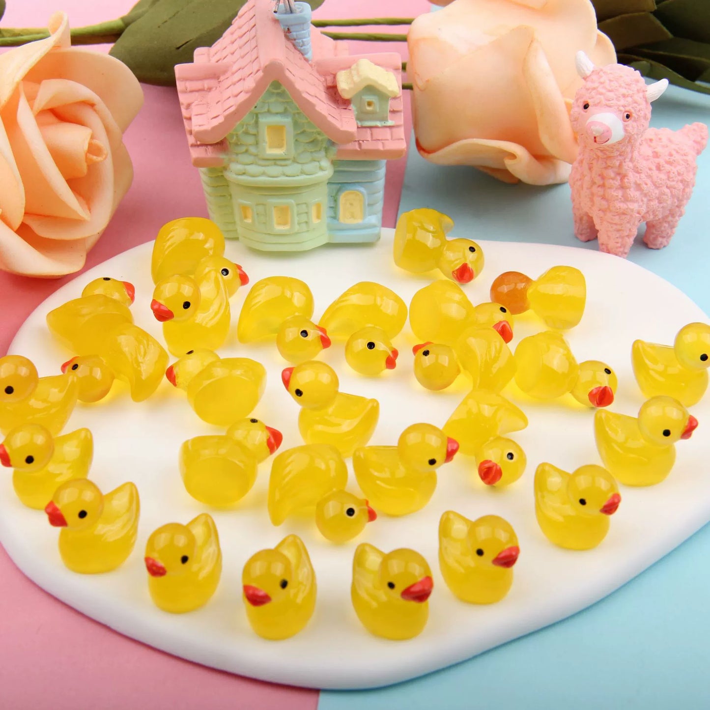 FIND THE DUCK! Loose parts Bundles of 50 ASSORTED COLOURS AND STYLES!