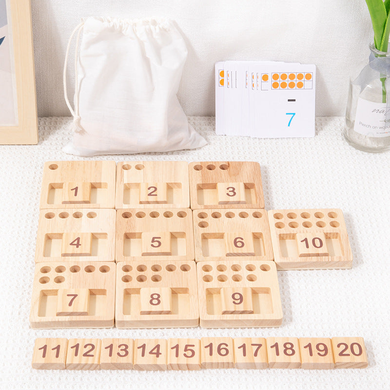 Standard Montessori Counting Pegs Number Counting Sticks Boards
