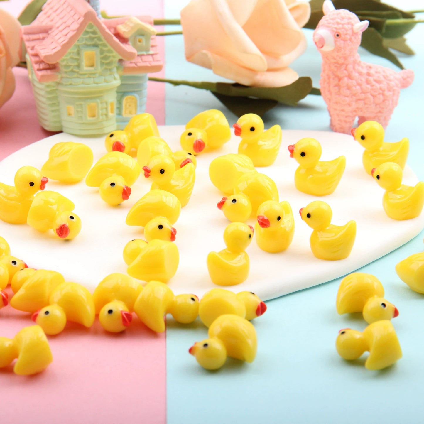 FIND THE DUCK! Loose parts Bundles of 50 ASSORTED COLOURS AND STYLES!