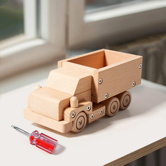 Kids Real Tools Set DIY Build a Wooden Basic dump Truck Set - HAPPY GUMNUT