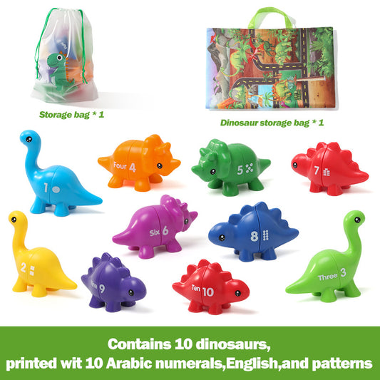 Dinosaur Number Matching Toy with Dino Theme