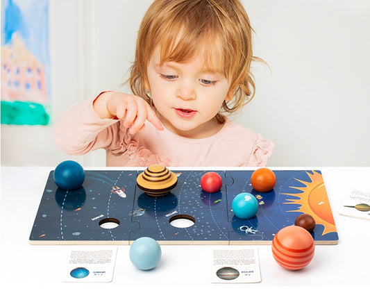 Jumbo Solar system model puzzle with Planets Board