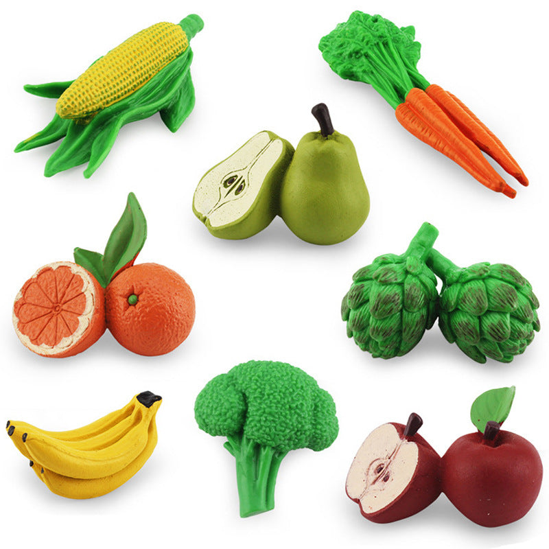 Fruit and Vegetables Figurines Model Toy for Kindergarten Life Cycle