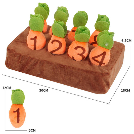 Montessori Carrot  Plucking Garden Game Toddler Soft Toy