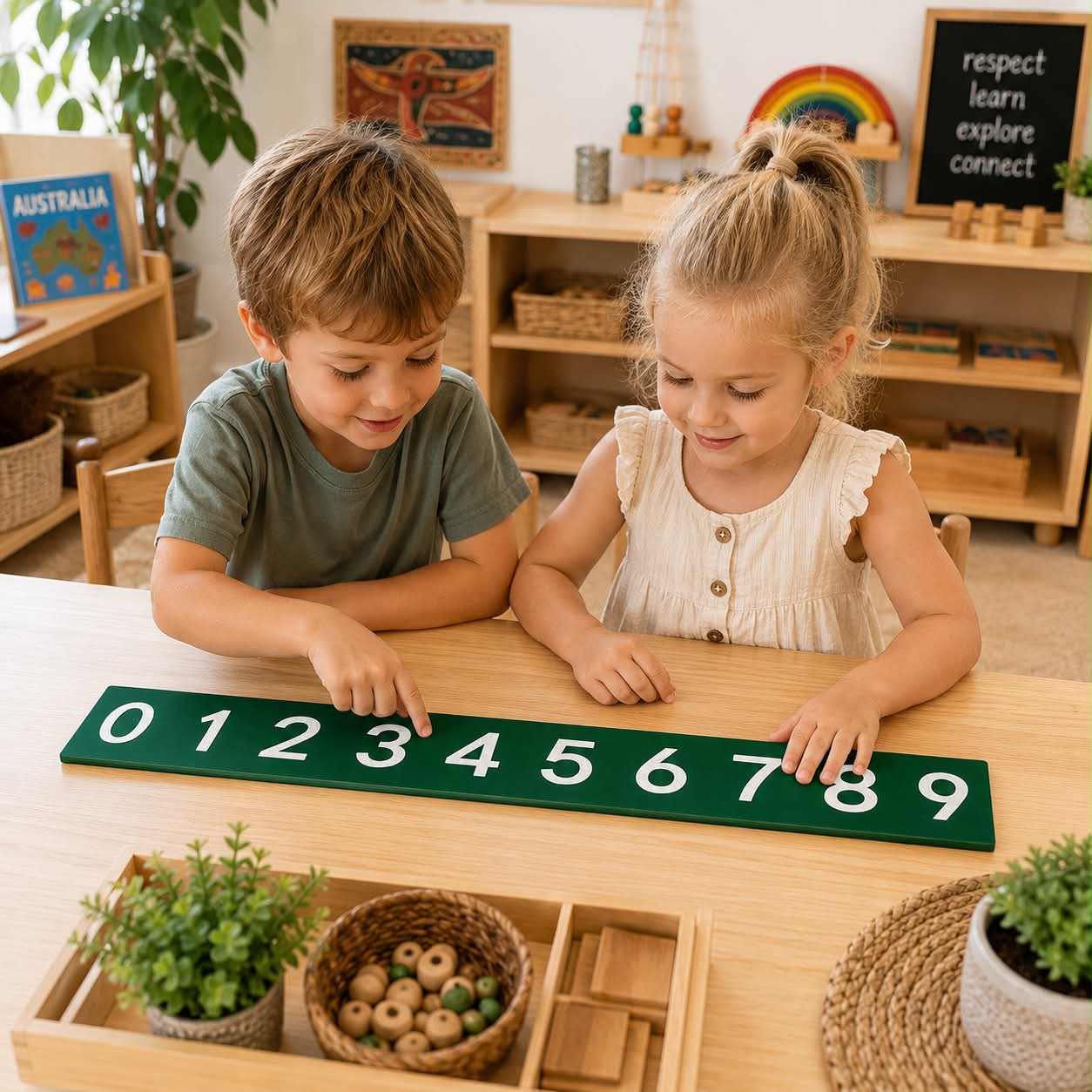 Classroom Pack 10 Sandpaper Number Board
