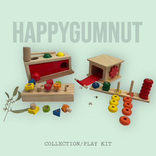 Montessori Wooden Toy Bundle G - HAPPY GUMNUT