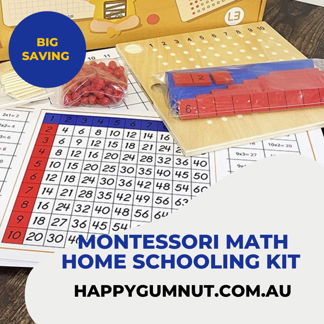 Montessori Math Learning Kit Addition Subtraction and Multiplication Board Kids Mathematic Teaching Learning Material - HAPPY GUMNUT