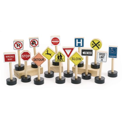 Wooden Road Signs for Cars and Roads Traffic Control Excellerations