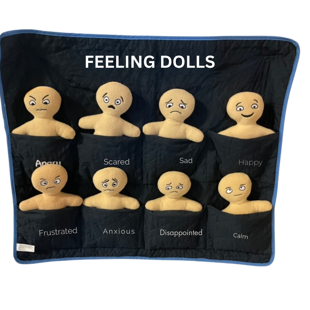 Feeling Dolls Buddies Kids Learning Self-regulation Emotion and Temper Tamtrums Control