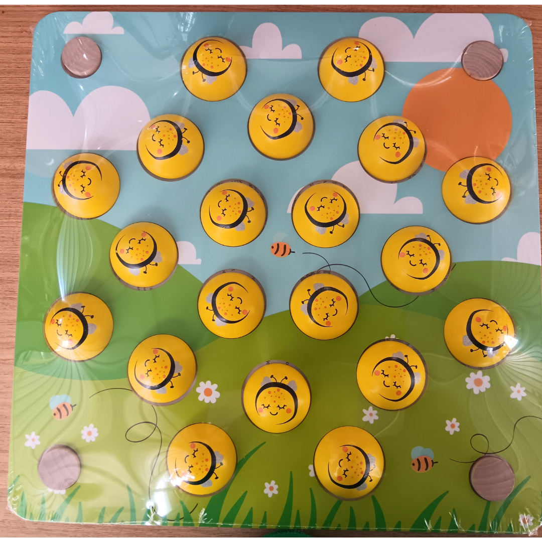 Memory Jombe Jumbo Wooden Memory Chess Bee Game with Matching Tracing Cards – HAPPY ...