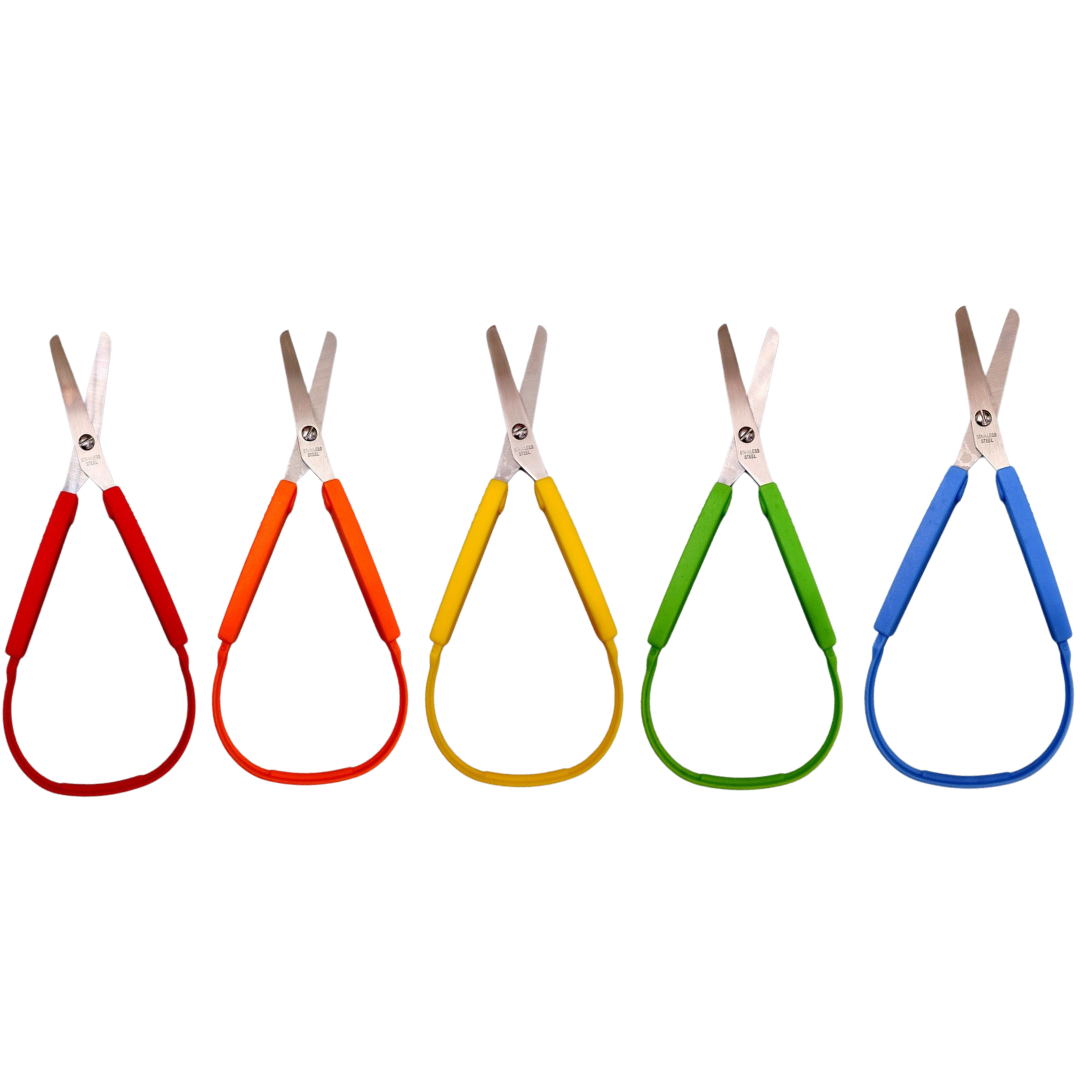 Kids Large 19.5cm Safety Loop Scissors Set of 5 – HAPPY GUMNUT