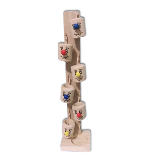Wooden Clown Cup Marble Run! Kids Wooden Toys ! Super Fun !