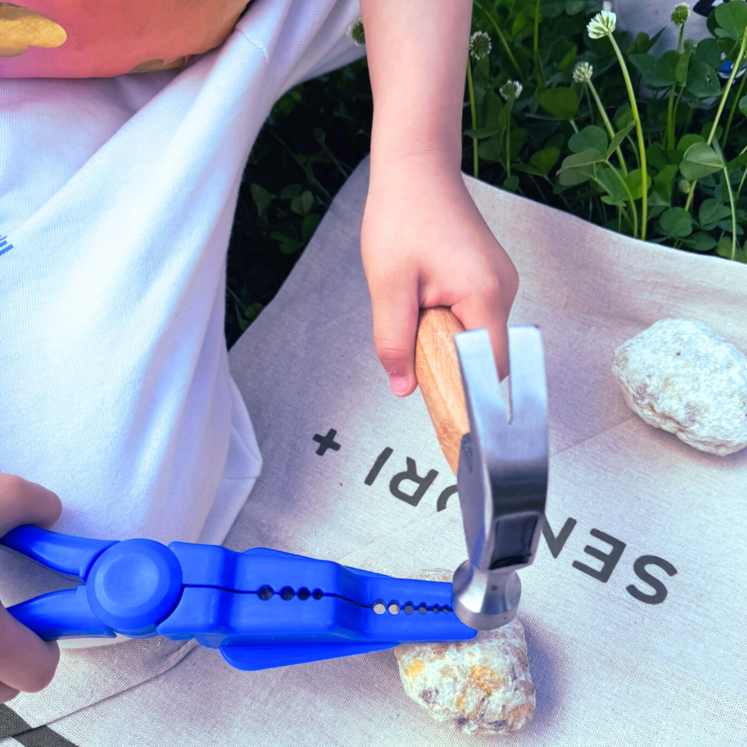 Kids Real Tool Nail Pliers Holder for Safe Hammering