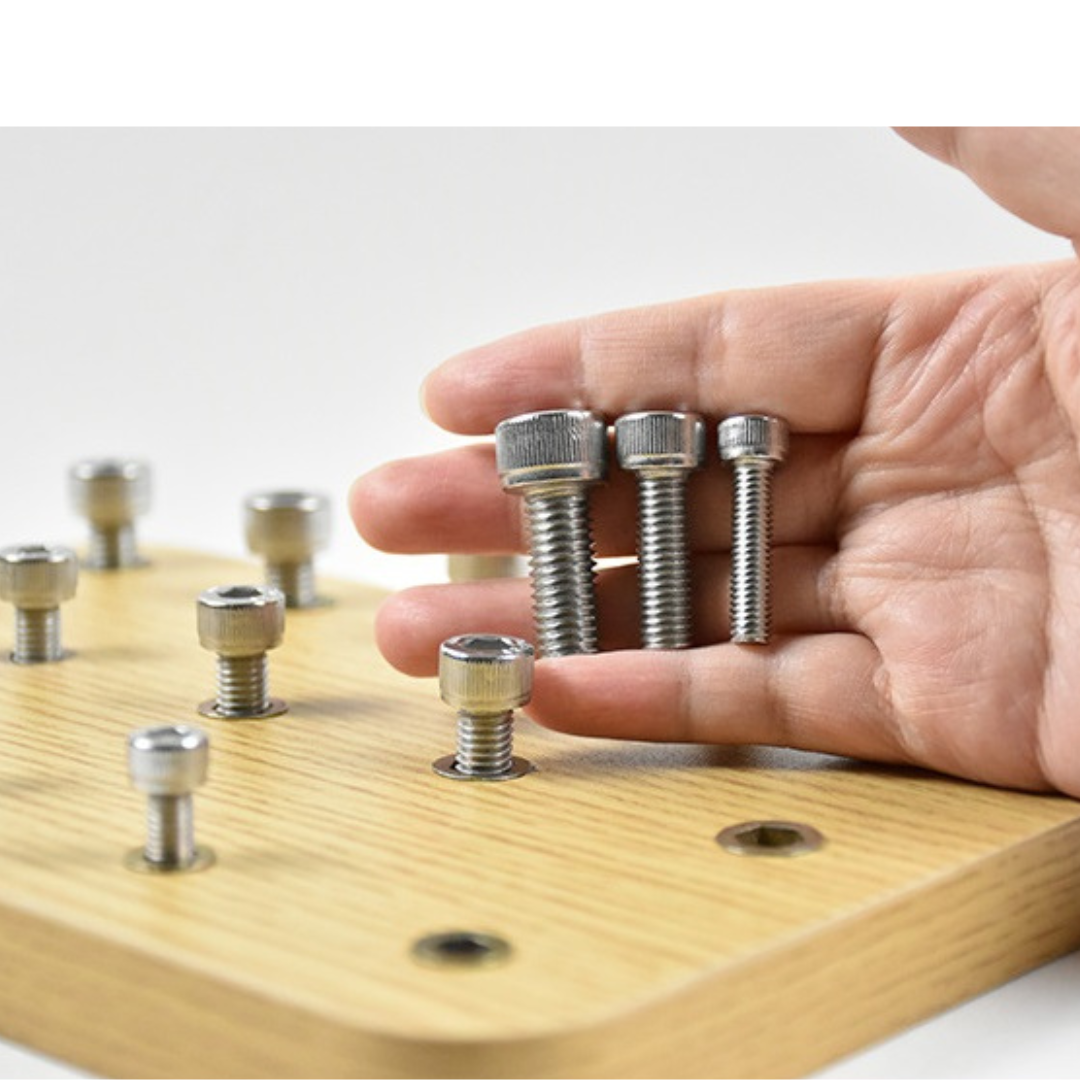 Hand Function Rehabilitation Training Equipment Screws Montessori Fine Motor Skill Board