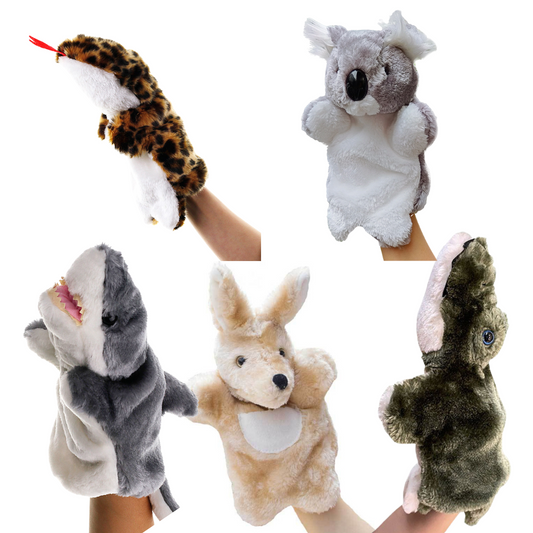 Australian Aussie Animal Hand Puppets Apparatus Toy Puppet Story Time Assorted Styles