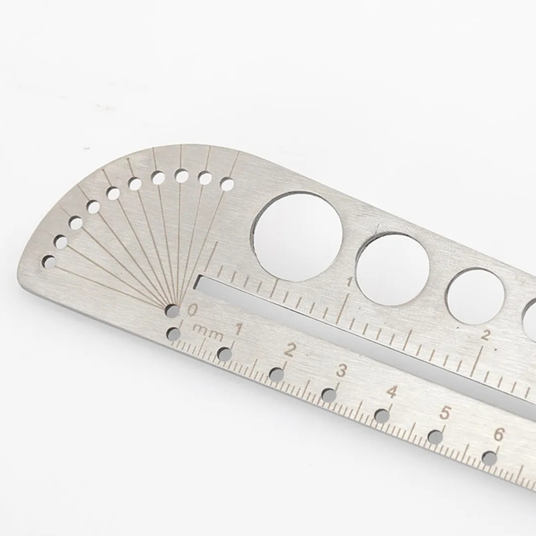 Kids 27cm Metal Compass Protractor Measure Ruler Little Explorers Tool