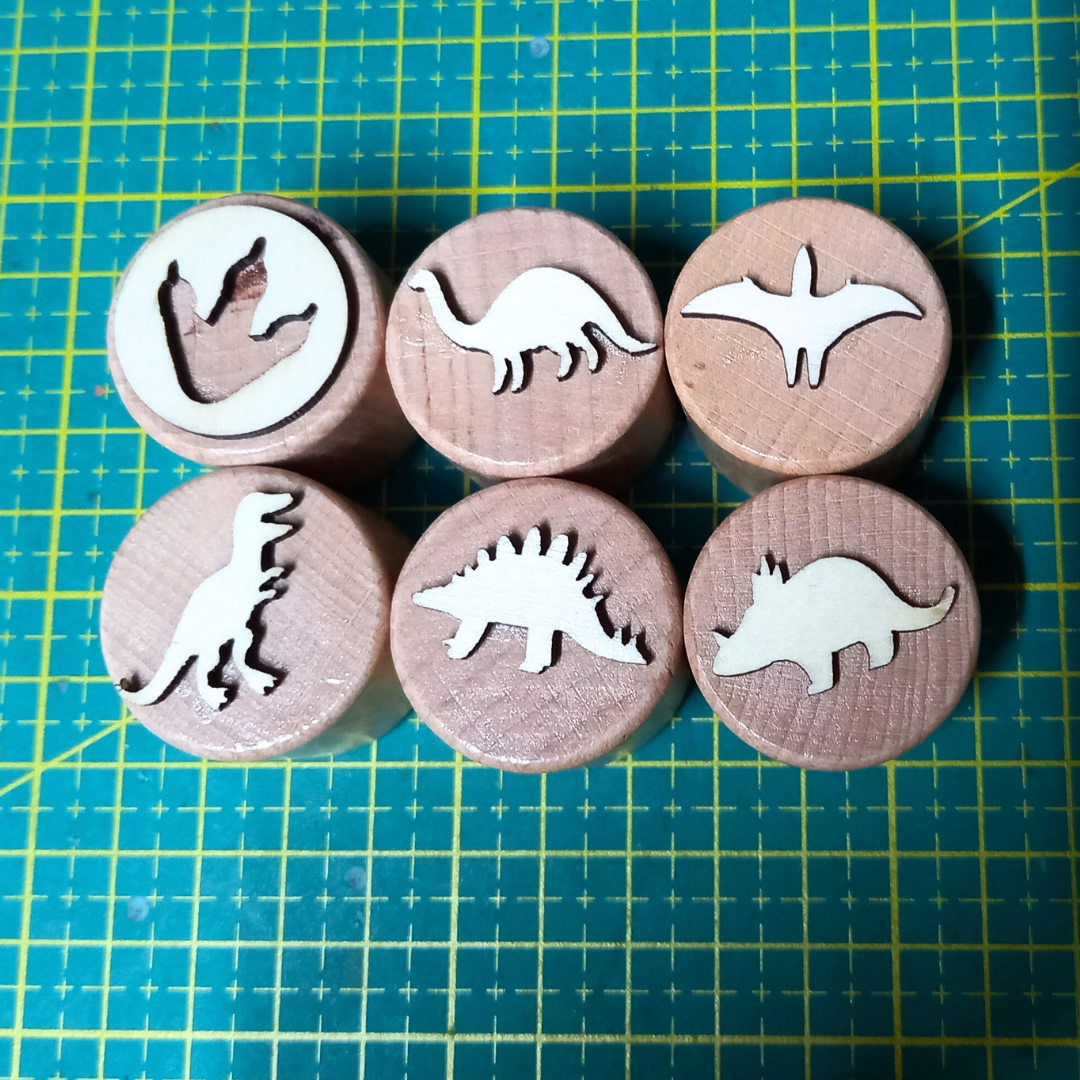 Montessori Kids Wooden Stamps Insects Bee Footprints Animals Butterfly lifecycle Set