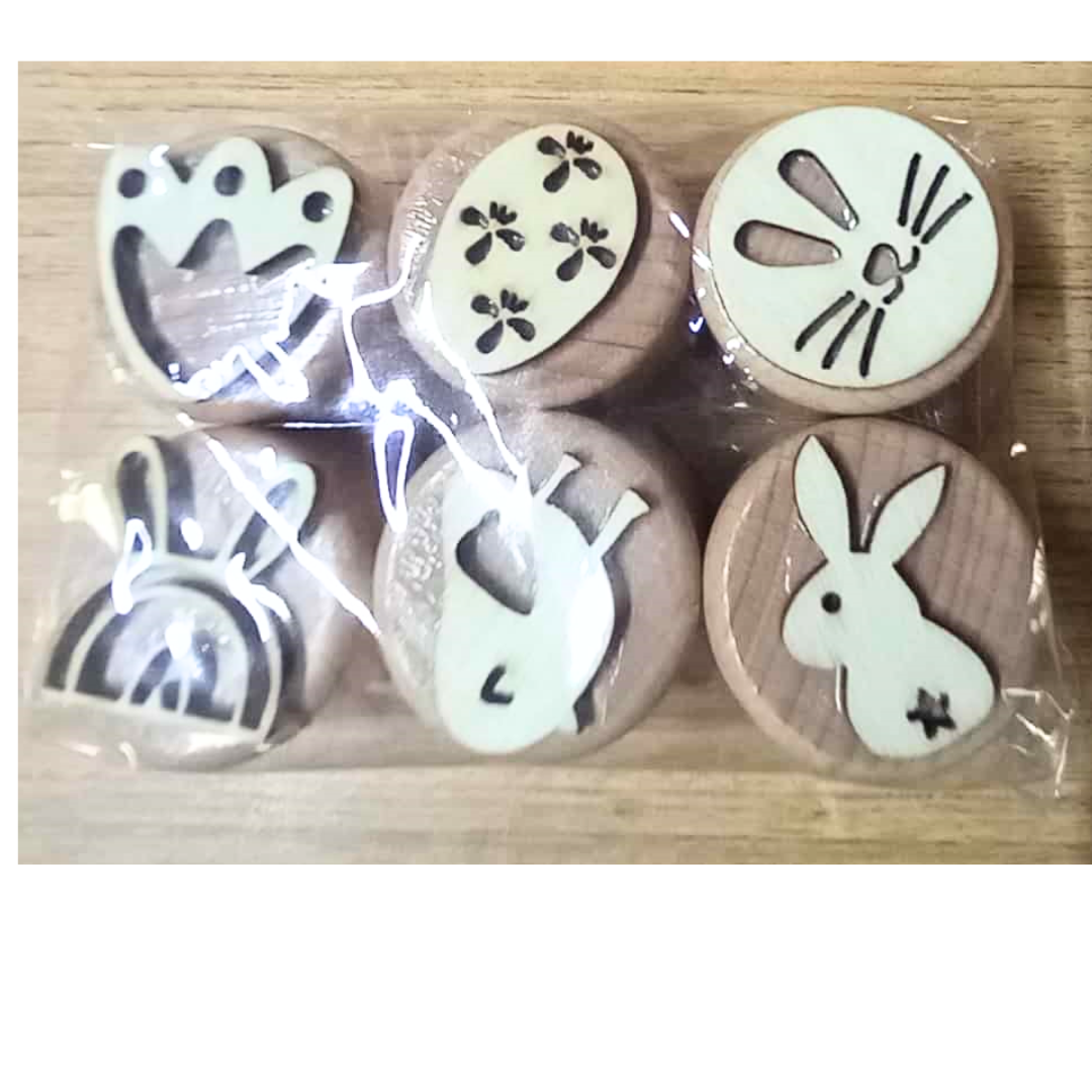 Montessori Kids Wooden Stamps Insects Bee Footprints Animals Butterfly lifecycle Set