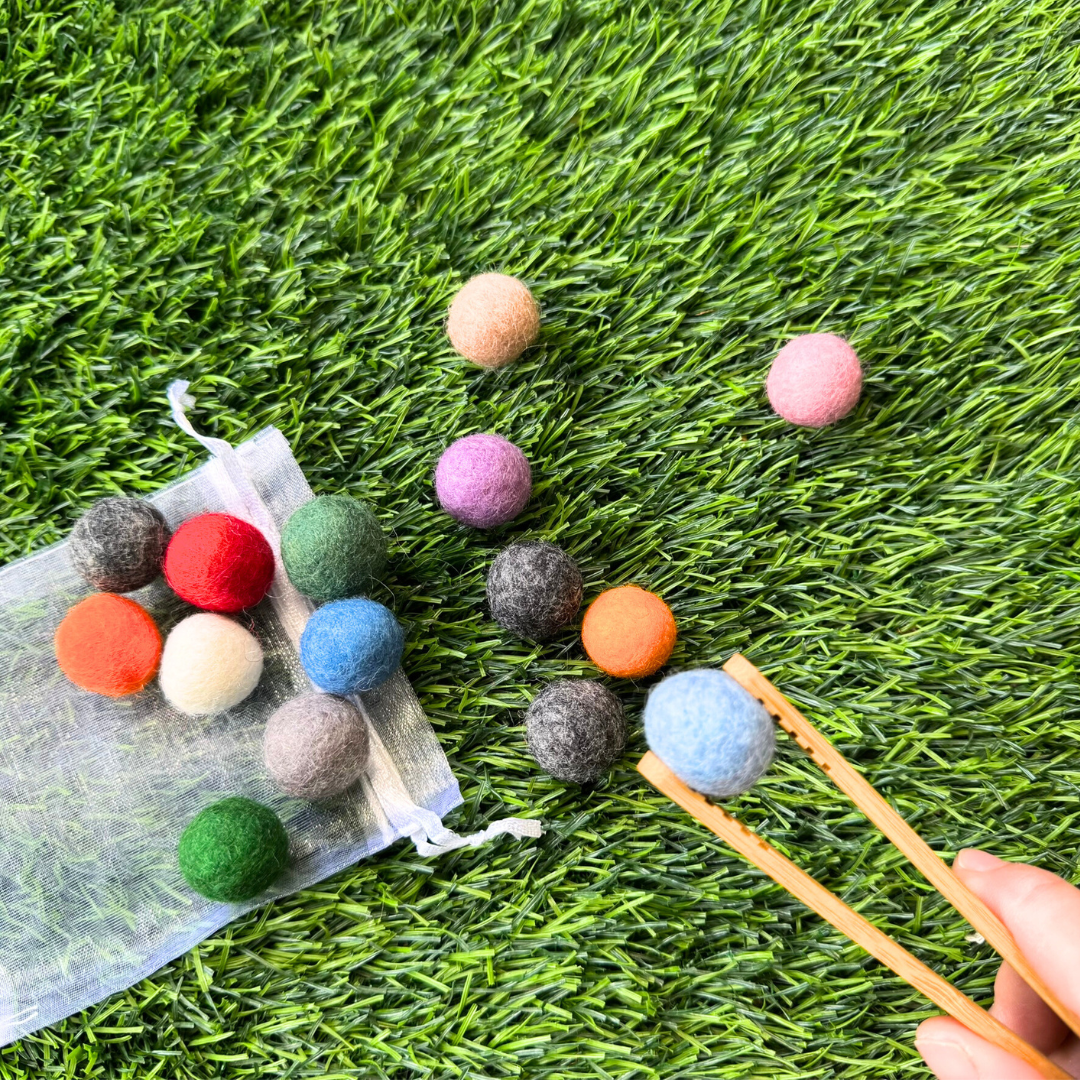 Felt Balls 1.5cm 2cm Natural Colours Art and Craft Pom Poms Ball