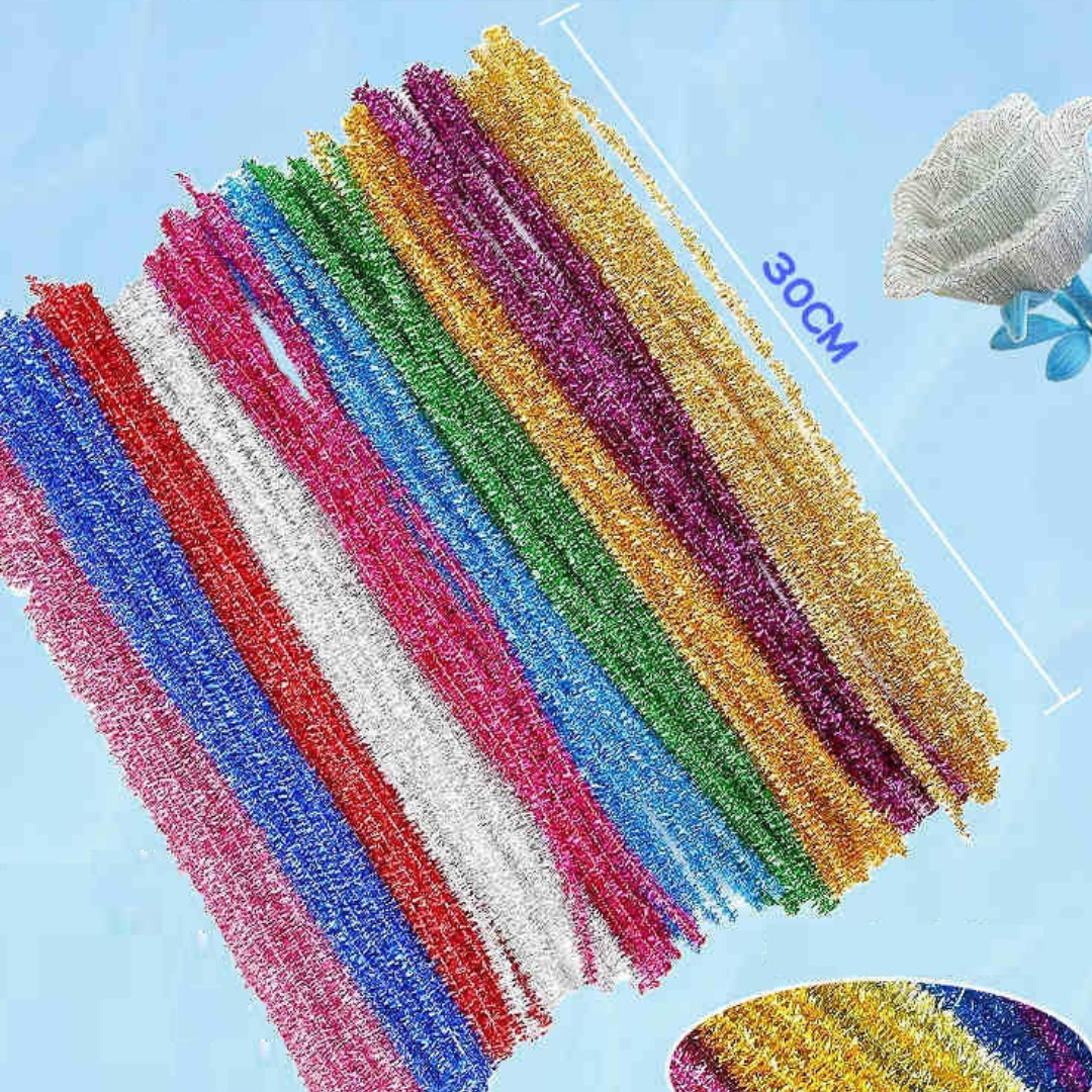 DIY Arts and Craft Twistie Ties Pack of 100 pipe Cleaner - HAPPY GUMNUT