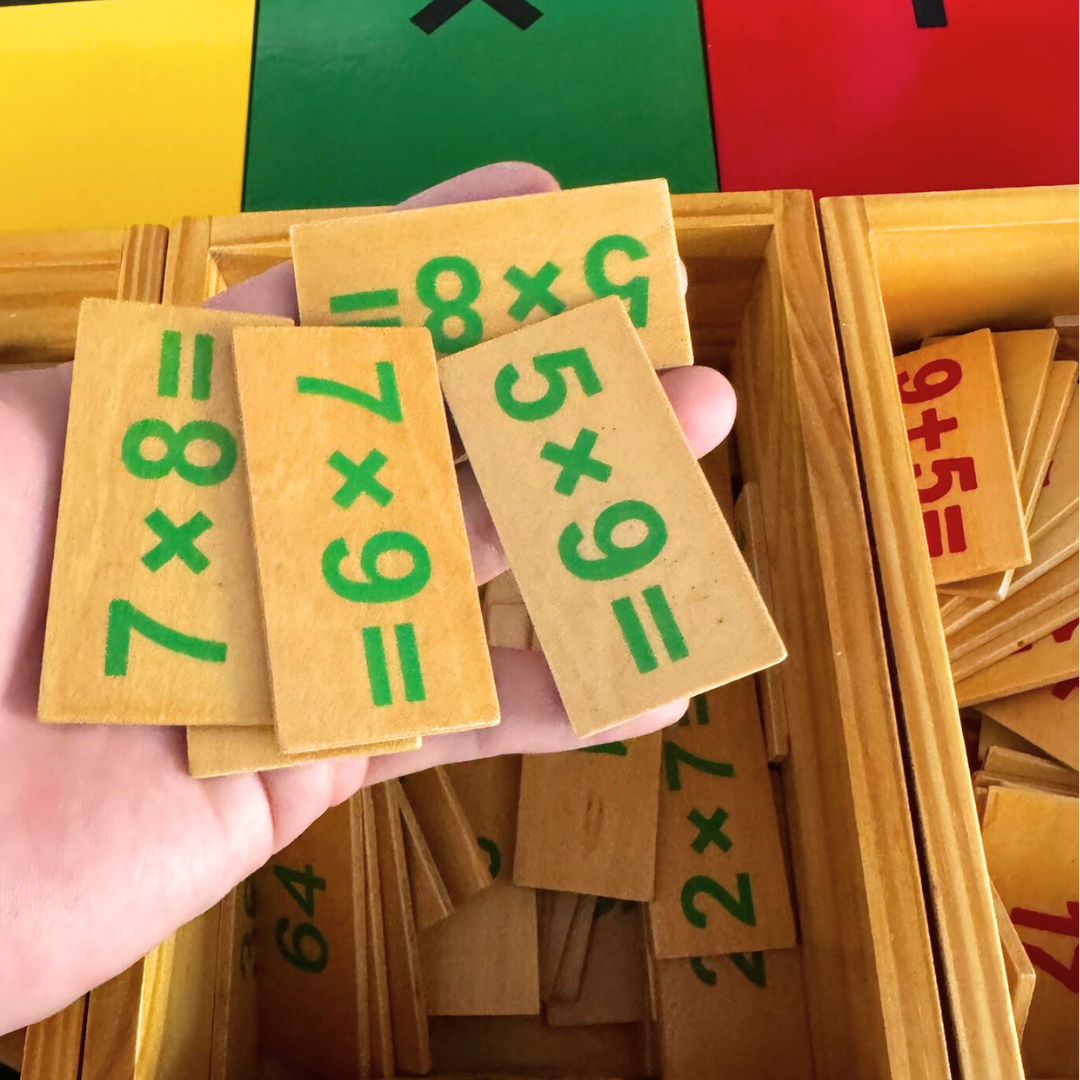 4 Math Boxes Montessori 4 Boxes Addition Subtraction Multiplication and Division Eq ...