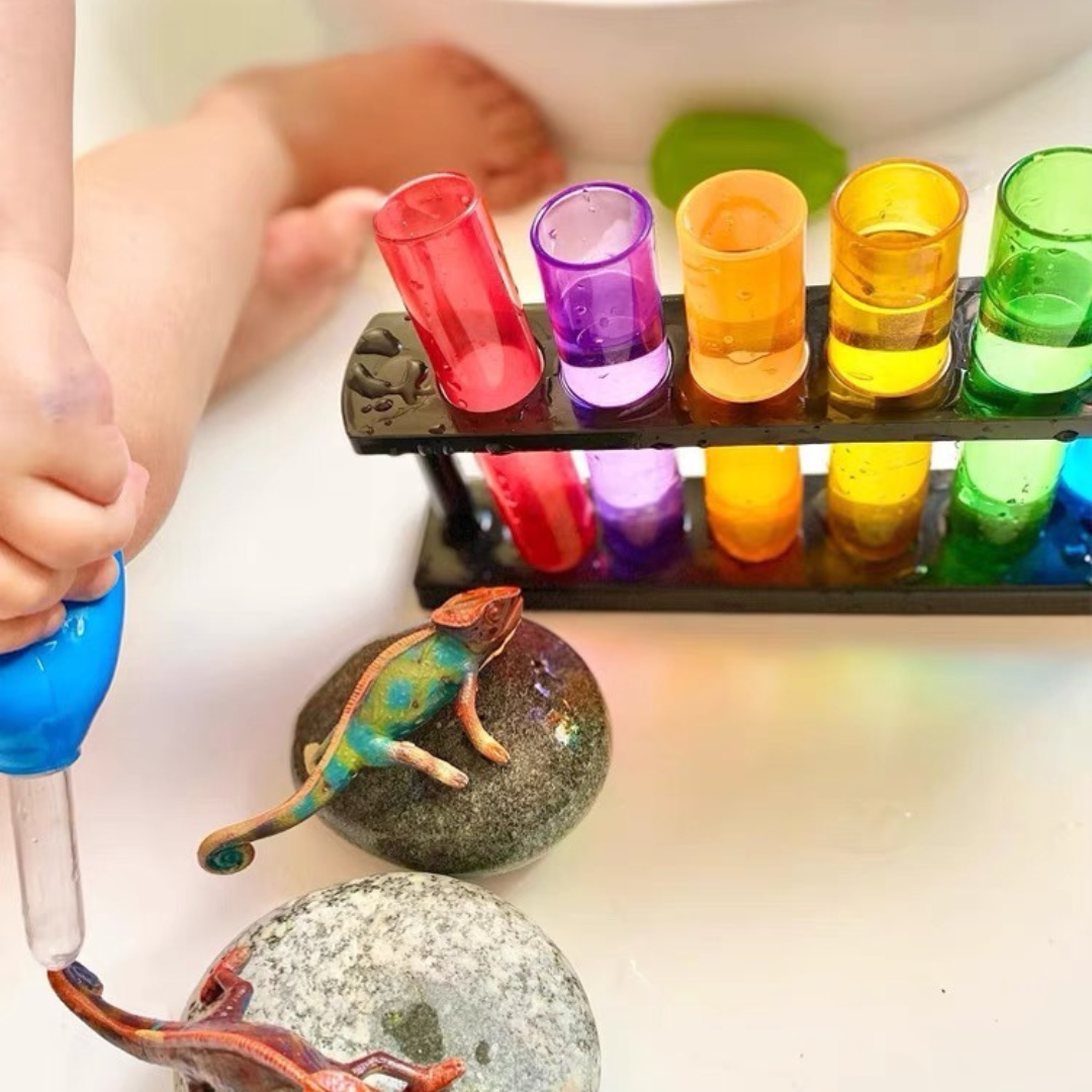 Children Chemistry Test Tube Sensory Play Science Vials OR Beakers - HAPPY GUMNUT