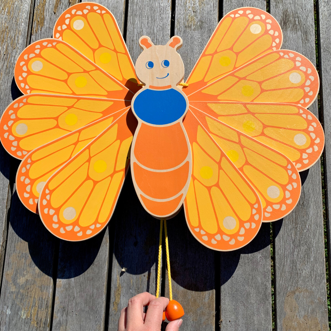 Large Wooden Butterfly Wall Decor Moveable Wings