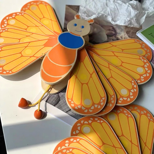 Large Wooden Butterfly Playroom Wall Decor Moveable Wings