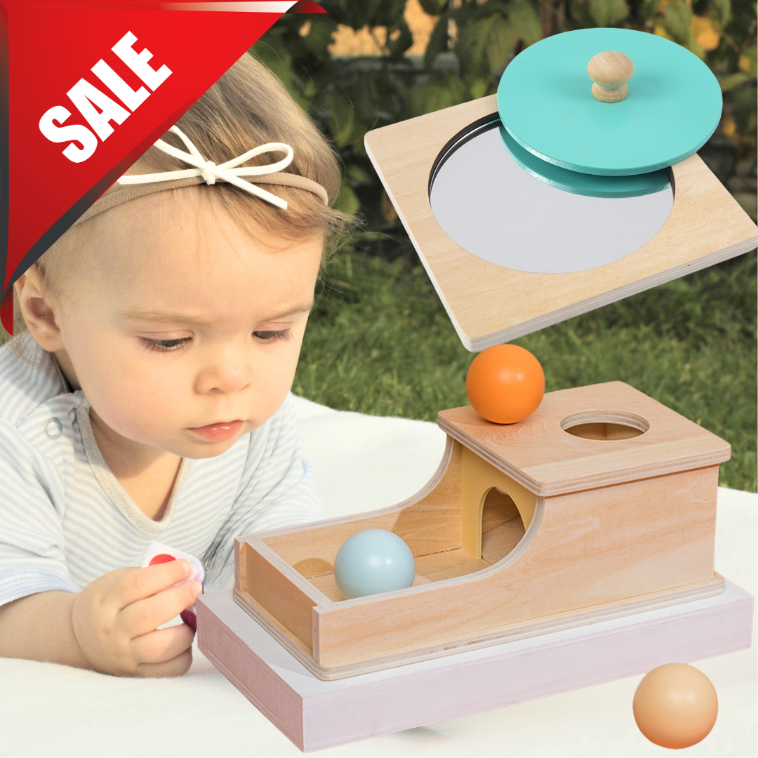 Montessori Starter Kit Bundle Peekaboo Mirror with Object Permanence B HAPPY GUMNUT